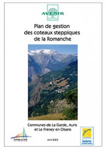 Coteaux steppiques de la Romanche : Plan de gestion 2003 